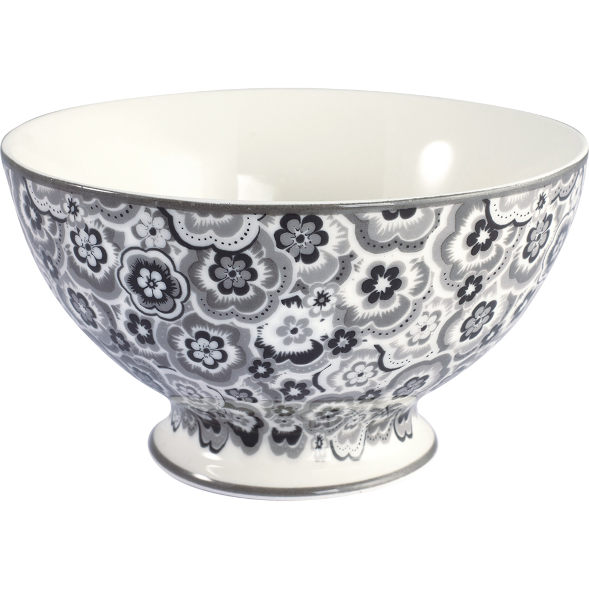 Greengate Selma Suppenbowl grau 15cm