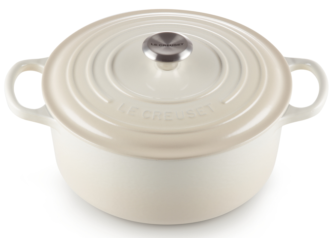 Le Creuset Bräter Signature rund meringue 26cm