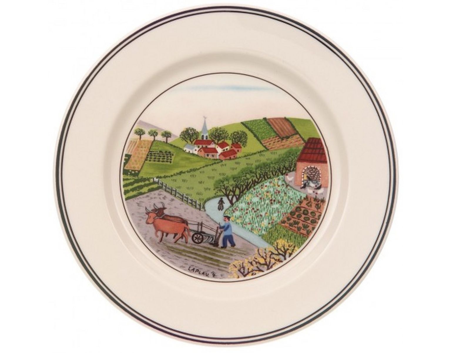 Villeroy & Boch Design Naif Brotteller Feldarbeit 17 cm