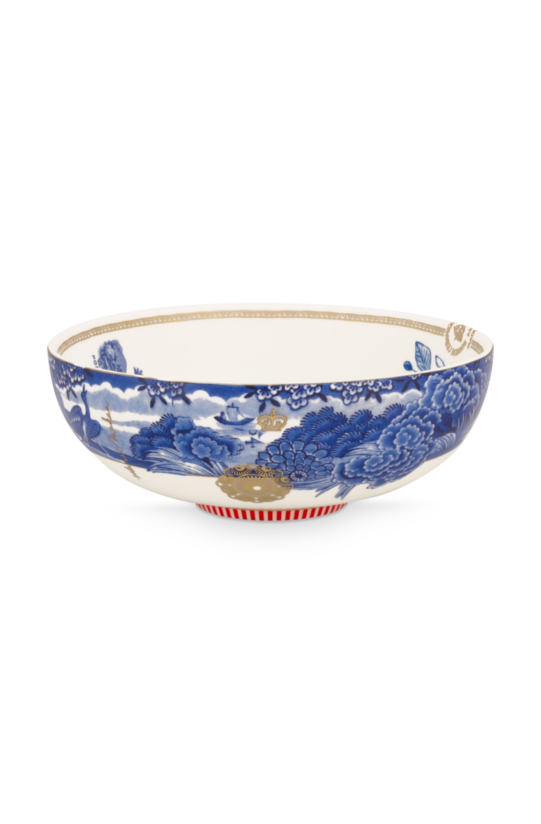 PIP STUDIO Heritage Bowl Border Blue 20 cm