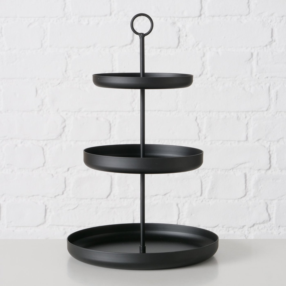 Boltze Credo schwarz Etagere 32cm Lifestyle3