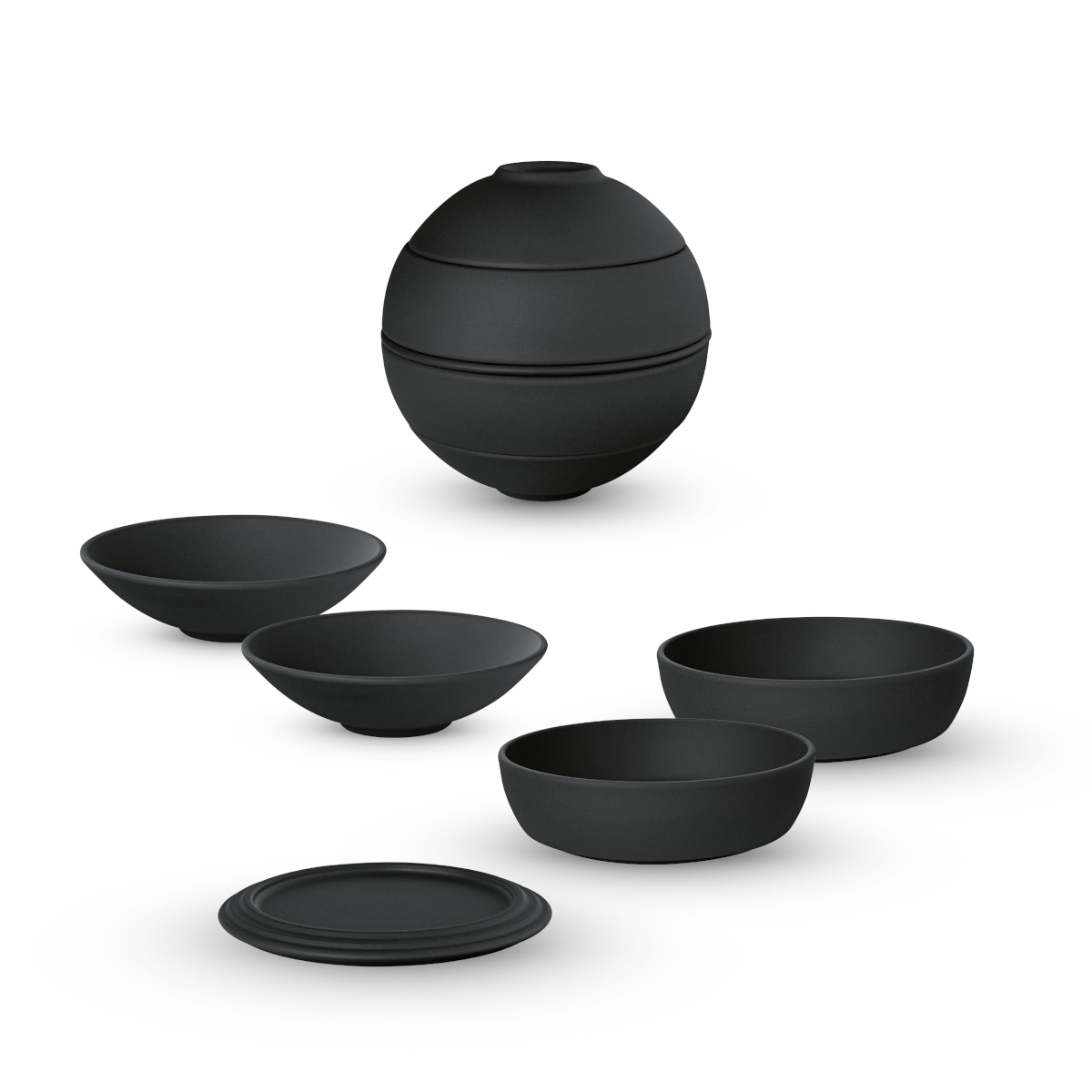 4003686440197 Villeroy &amp; Boch Iconic La petite Boule black Ø14cm Freisteller 3