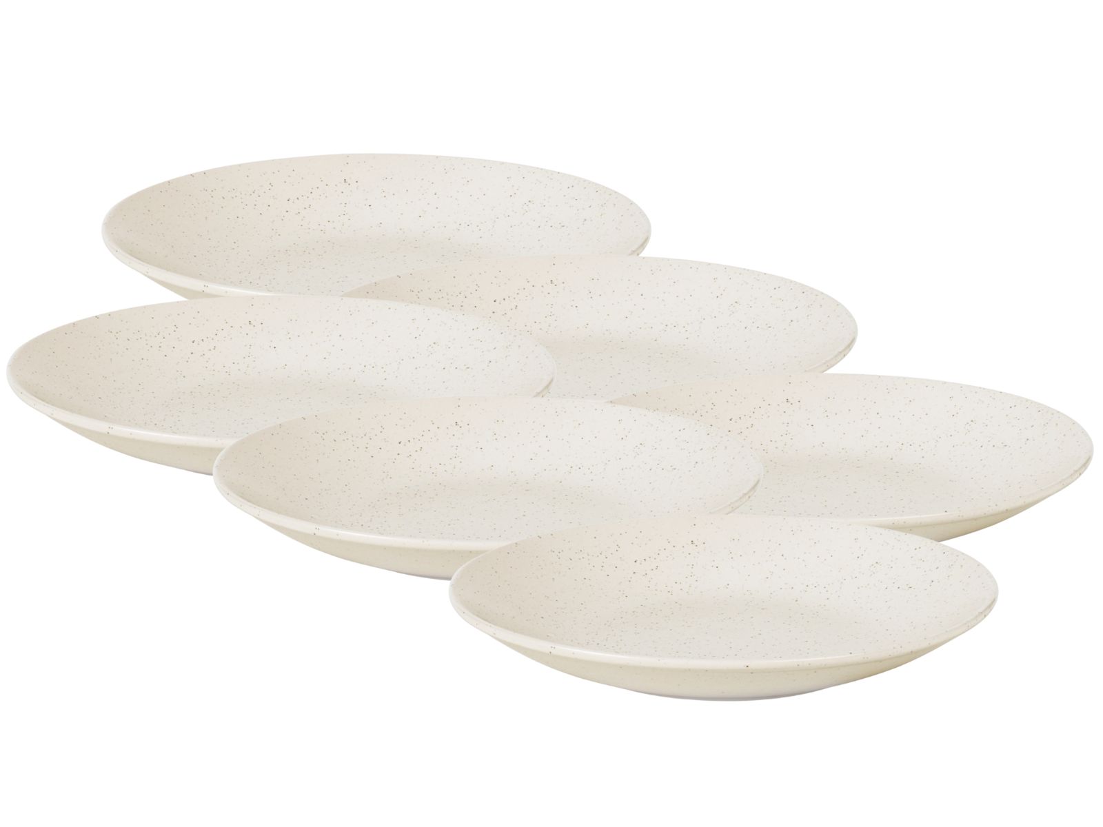 Broste Copenhagen NORDIC VANILLA Pastateller 29cm Set6 Freisteller 