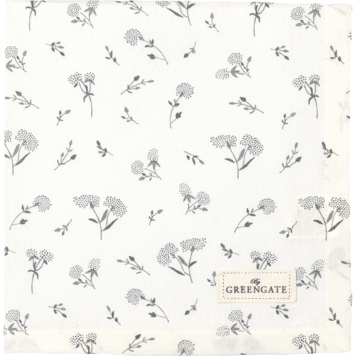 Greengate Sabine Stoffserviette white 40x40cm