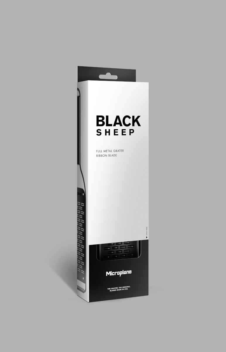 Microplane Black Sheep Serie Reibe 2-Wege-Schneide schwarz Freisteller 2