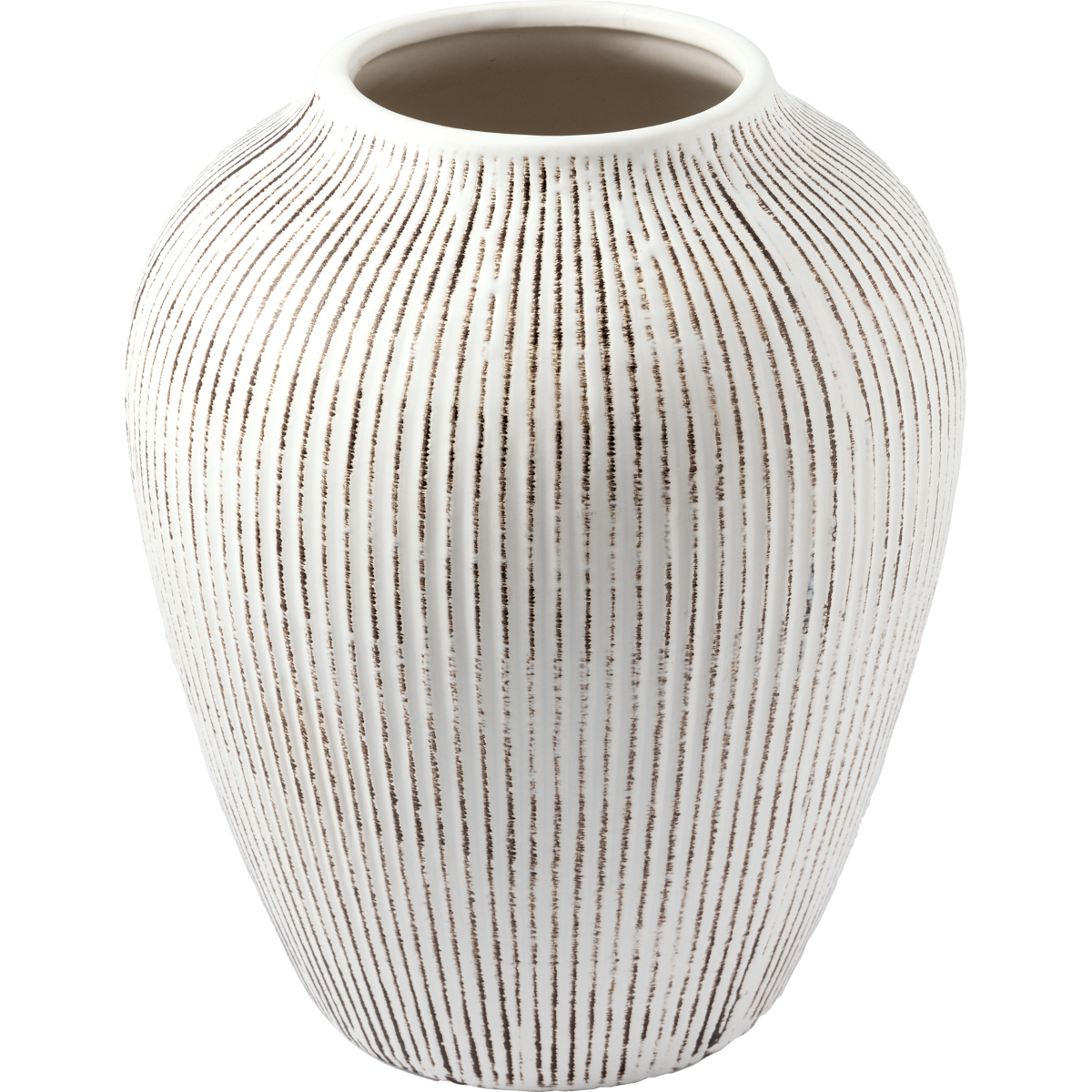 Greengate Flute Vase large off white 21,5x25,5cm