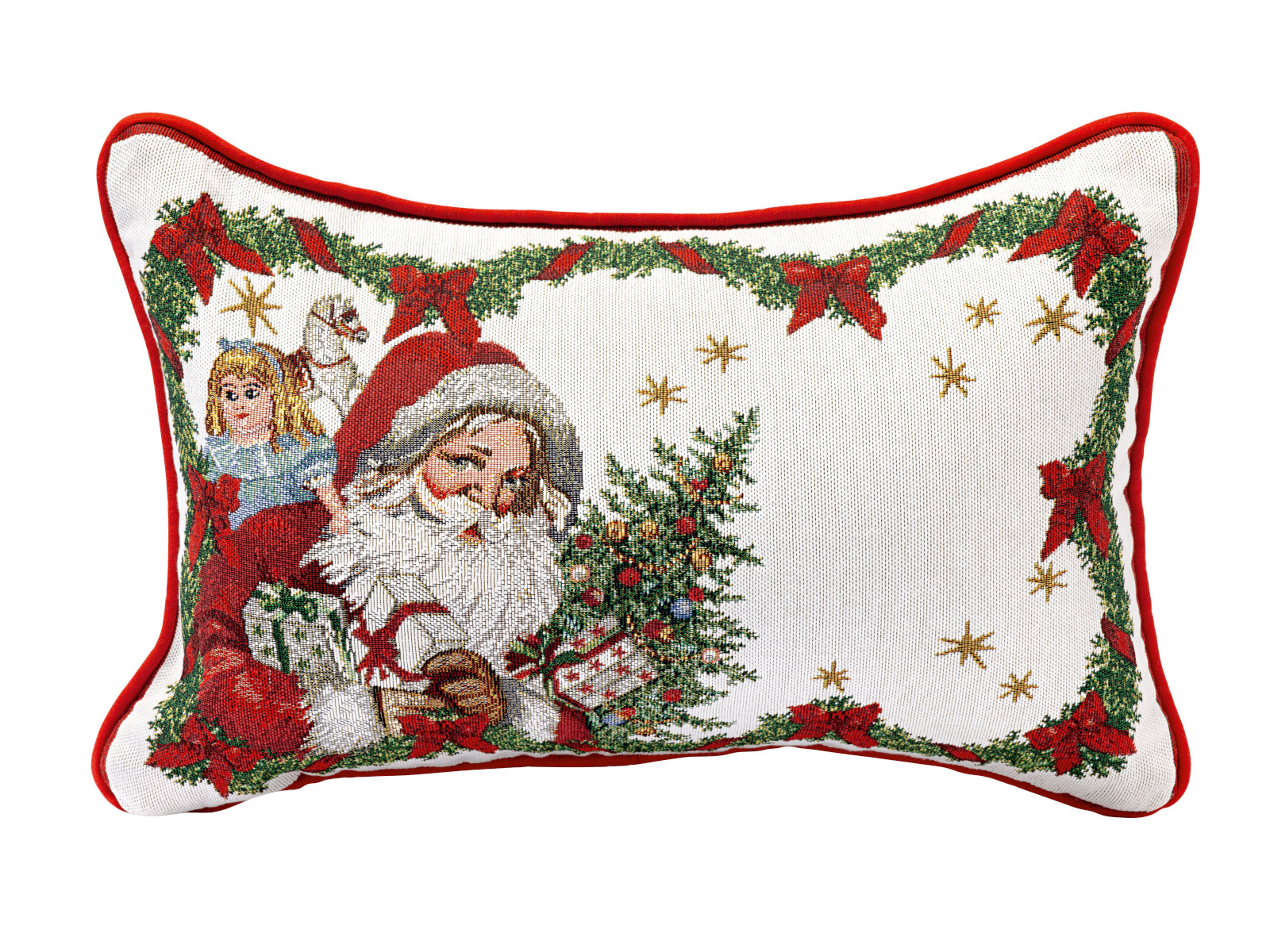 Villeroy &amp; Boch Toy's Fantasy Gobelin Wendekissen Santa Freisteller1