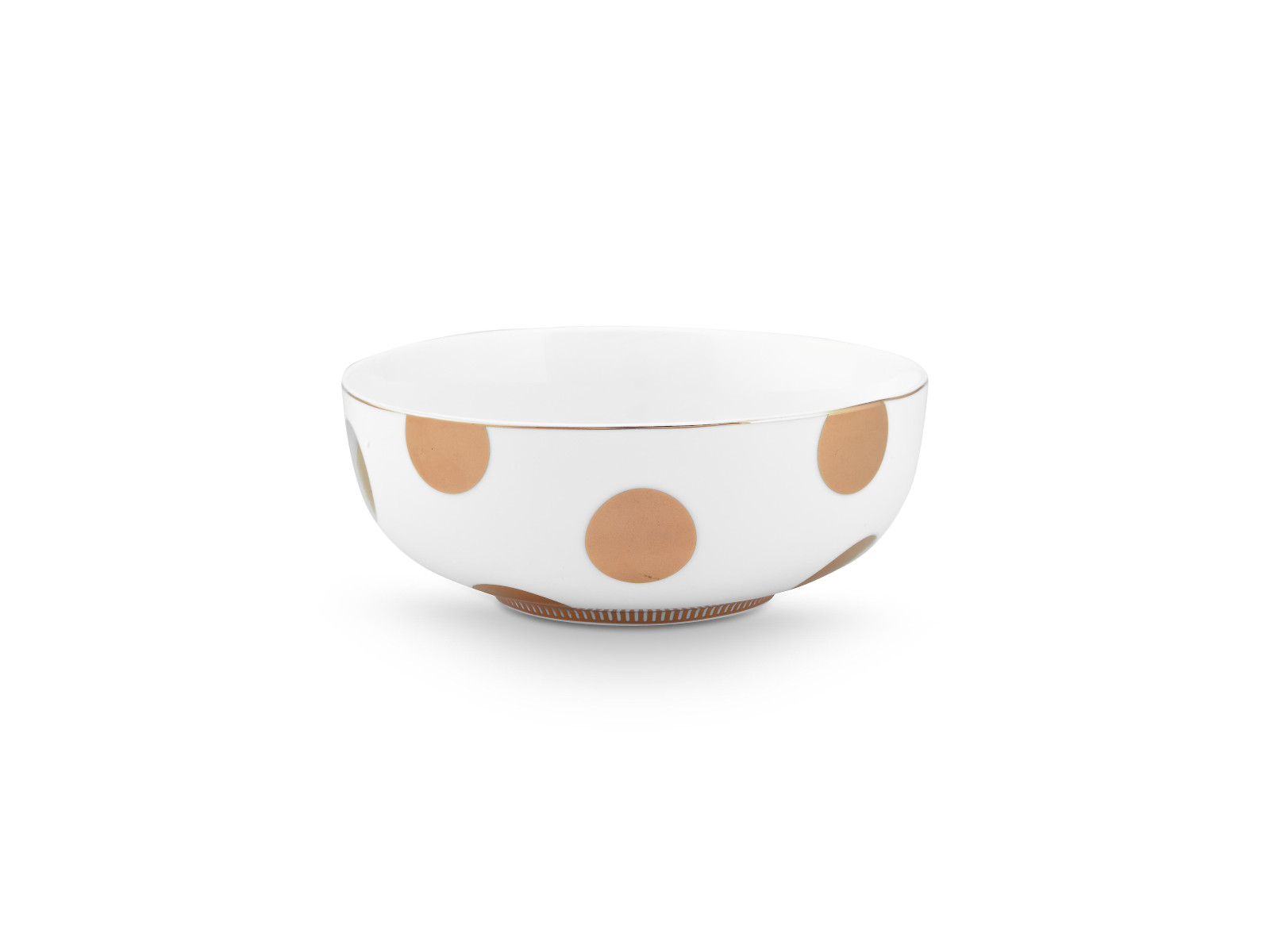 PIP STUDIO Dot Delight Bowl weiß-gold 15cm Freisteller 2