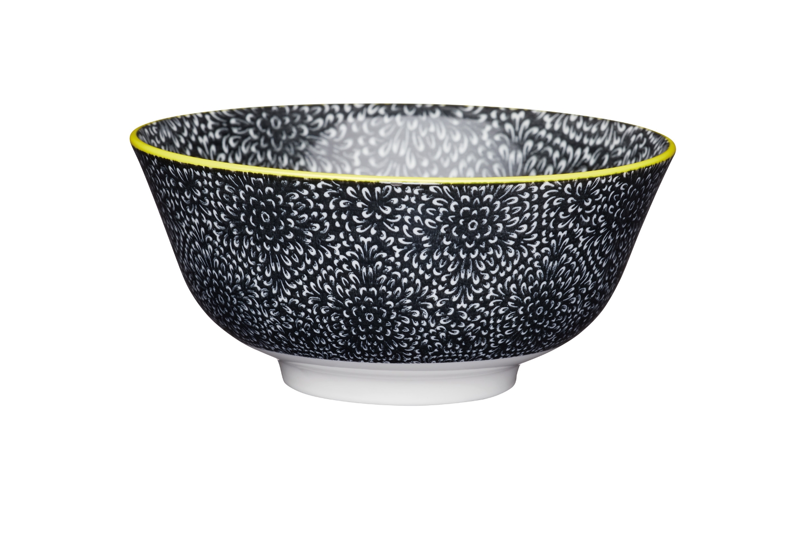 KitchenCraft Bowl Floral Black 15,7 cm