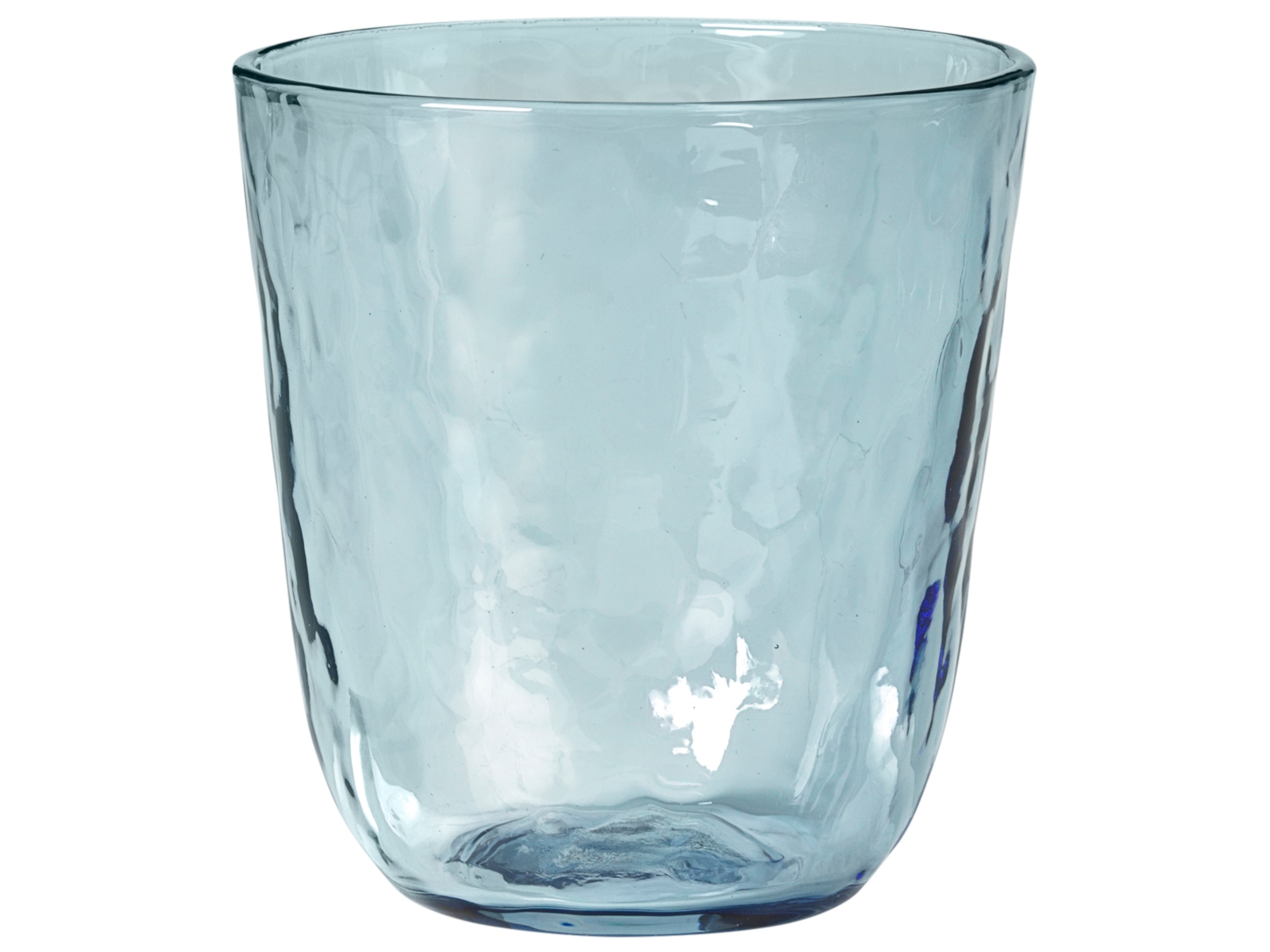 Broste Copenhagen HAMMERED Trinkglas 4tlg. blau 0,335 l