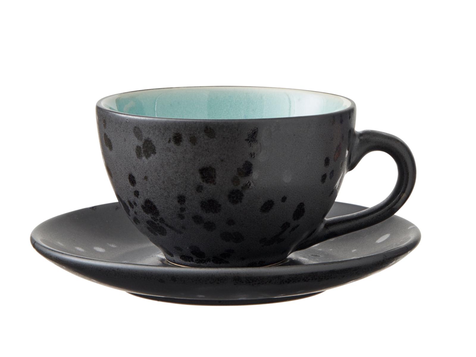 Bitz Tasse mit Untertasse black/dark blue 0,24 l Set4