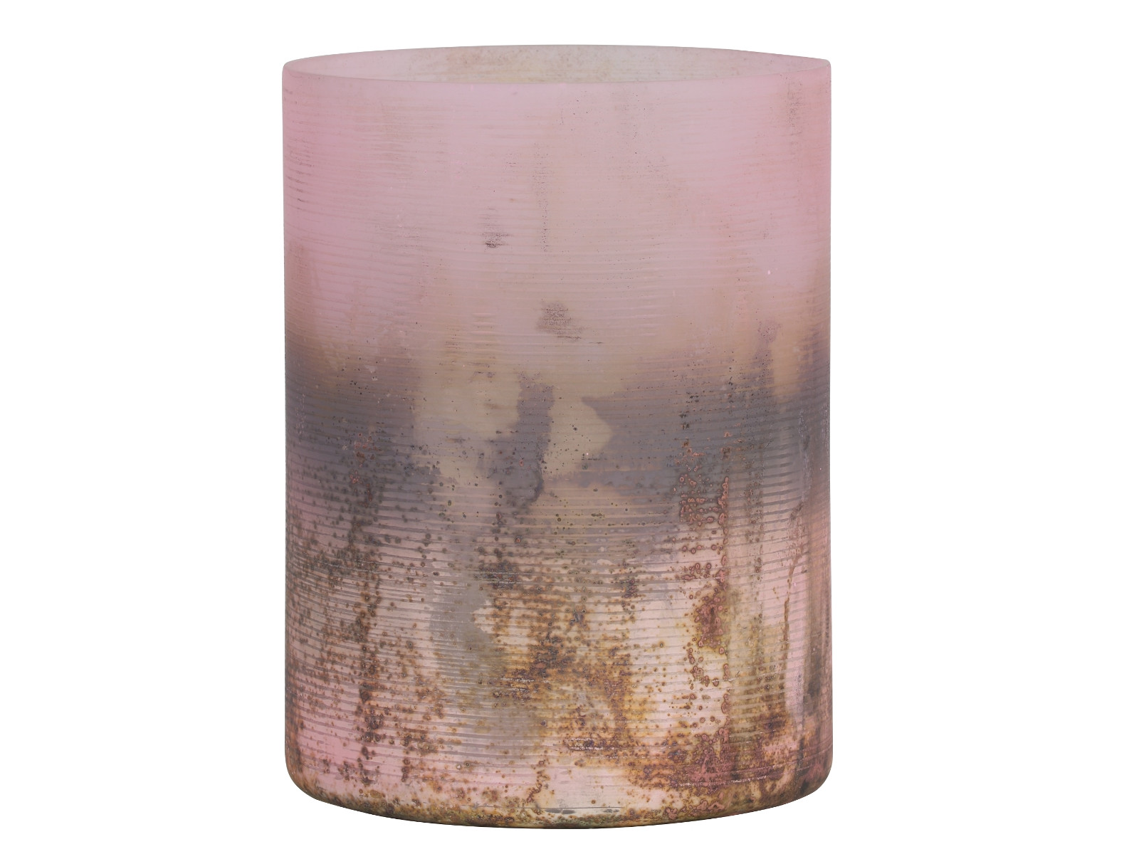 Light & Living VALERIO Teelichthalter Rosa-Schwarz matt 13 cm