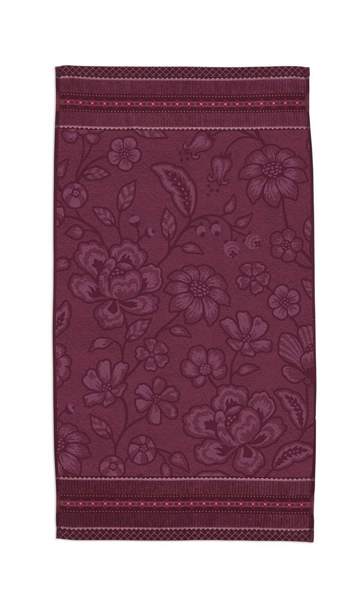 Jasmin Jaquard Handtuch dark pink 55x100cm (1 Stück) bh Freisteller