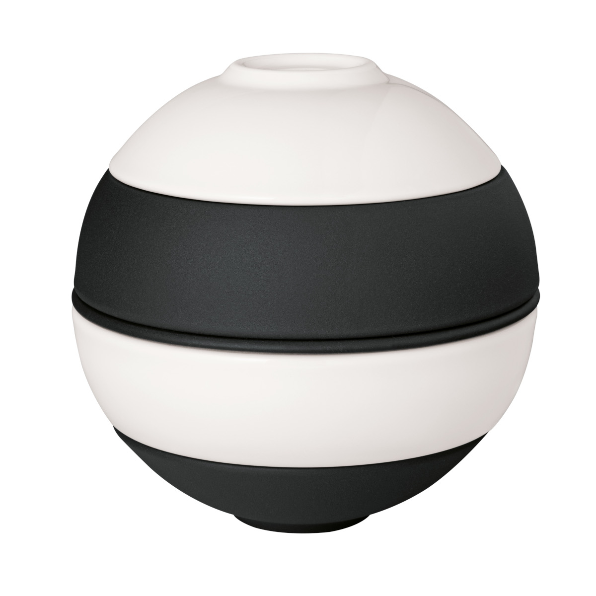 4003686440203 Villeroy &amp; Boch Iconic La petite Boule black &amp; white Ø14cm Freisteller 1