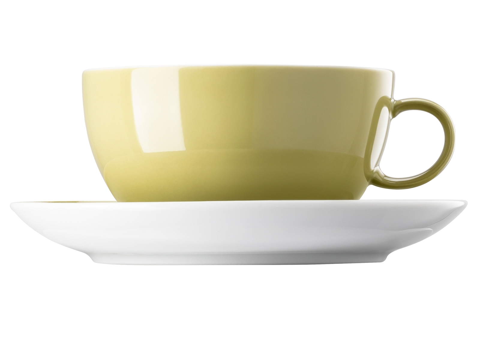 Thomas Sunny Day Avocado Green Cappuccinotasse 2tlg.