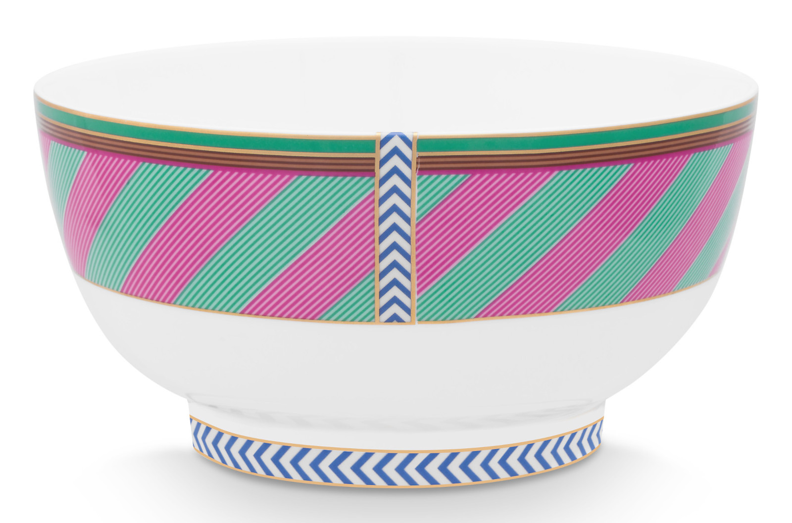 PIP STUDIO Chique Stripes Bowl pink-green 18cm