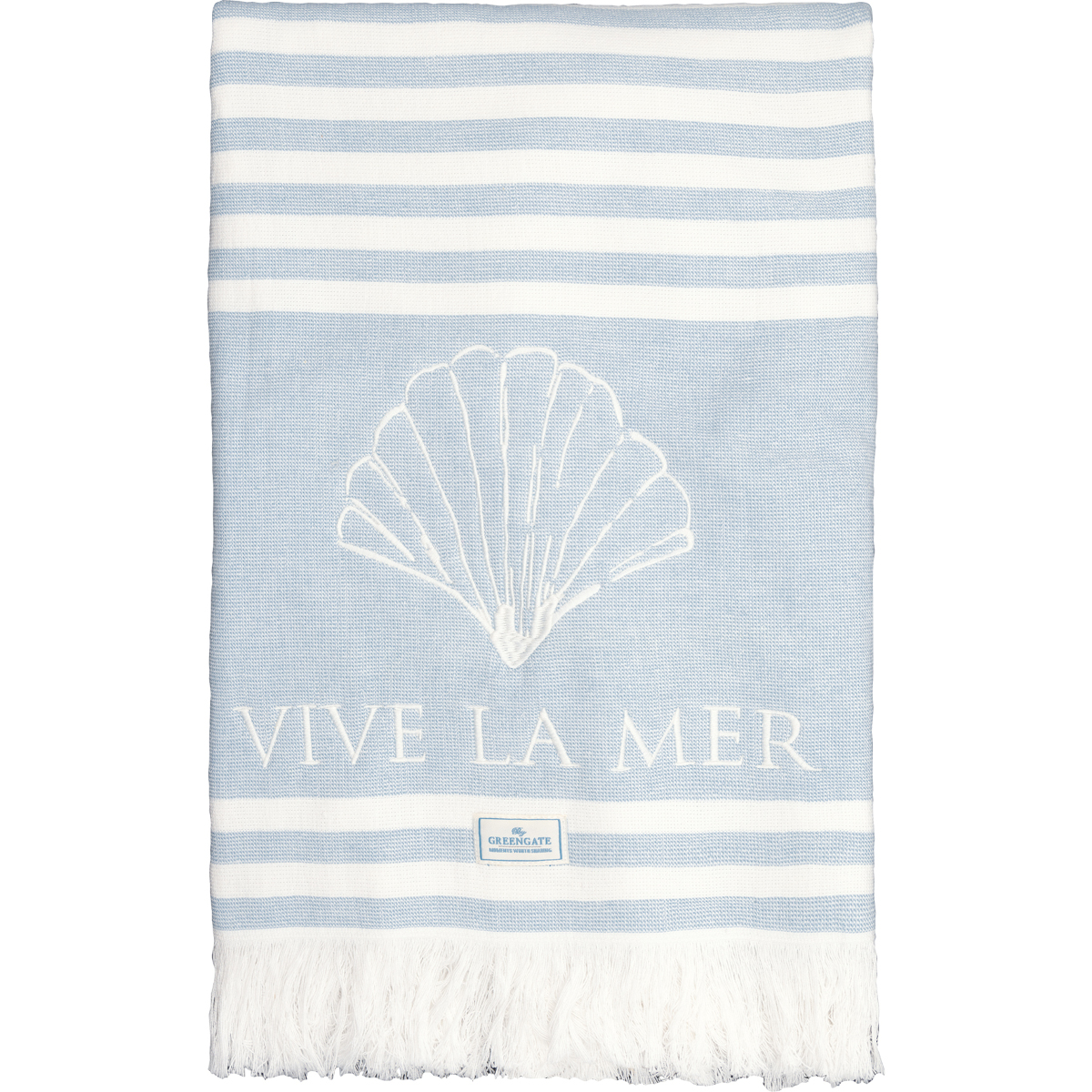 Greengate Vive la mer Handtuch pale blue 70x140cm