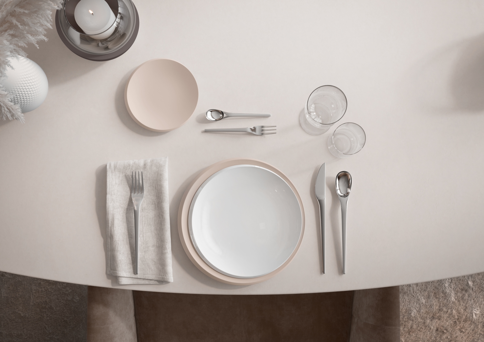 Villeroy &amp; Boch NewMoon beige Brotteller 16 cm Set6 Lifestyle1