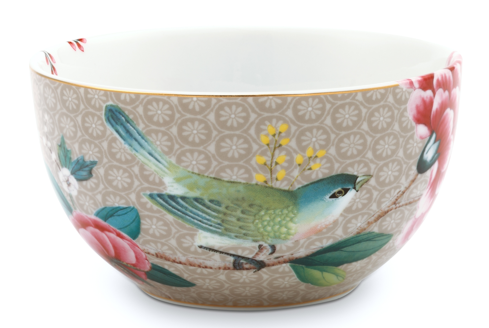 PIP STUDIO Blushing Birds Bowl khaki 12 cm
