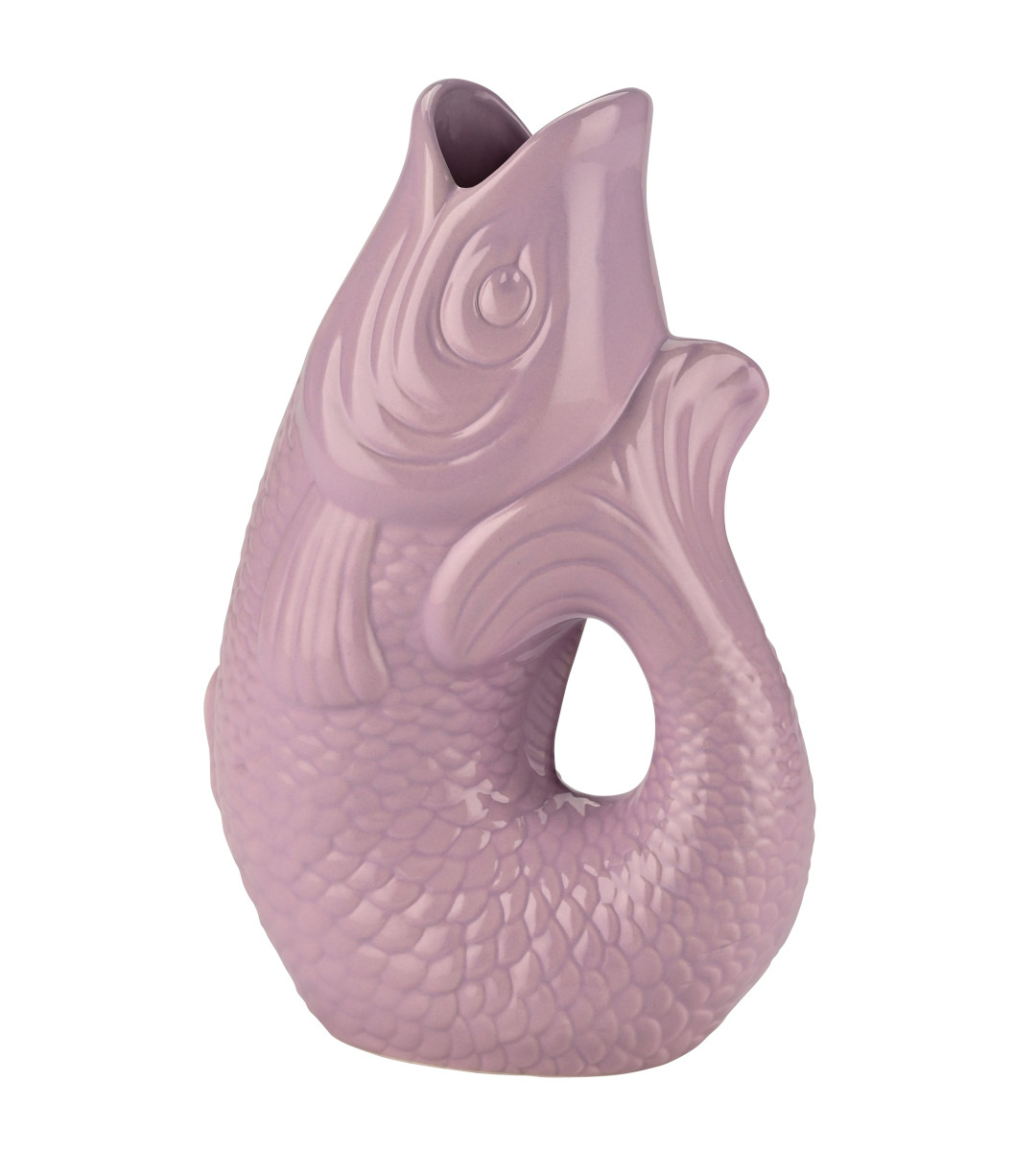 Giftcompany Monsieur Carafon Vase / Karaffe Fisch S lavender 1,2l Freisteller