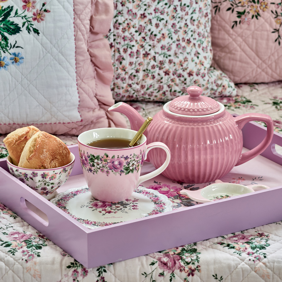 Greengate Alice Speiseteller dusty rose 26,5 cm Set6