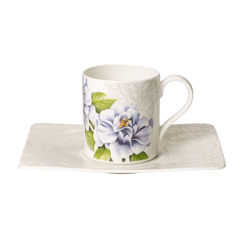 Villeroy & Boch Quinsai Garden Kaffeetasse mit Untertasse 2tlg.