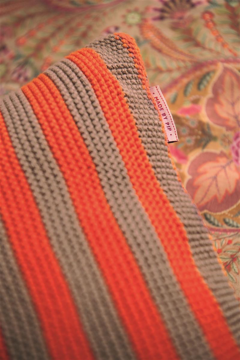 Bonsoir Stripe Kissen Cushion orange 40x60cm (1Stück) bh Lifestyle 2