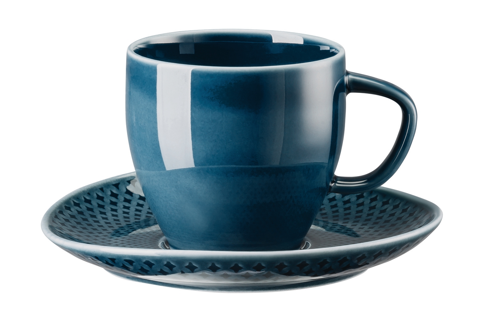 Rosenthal Junto Ocean Blue Kaffeetasse mit Untertasse