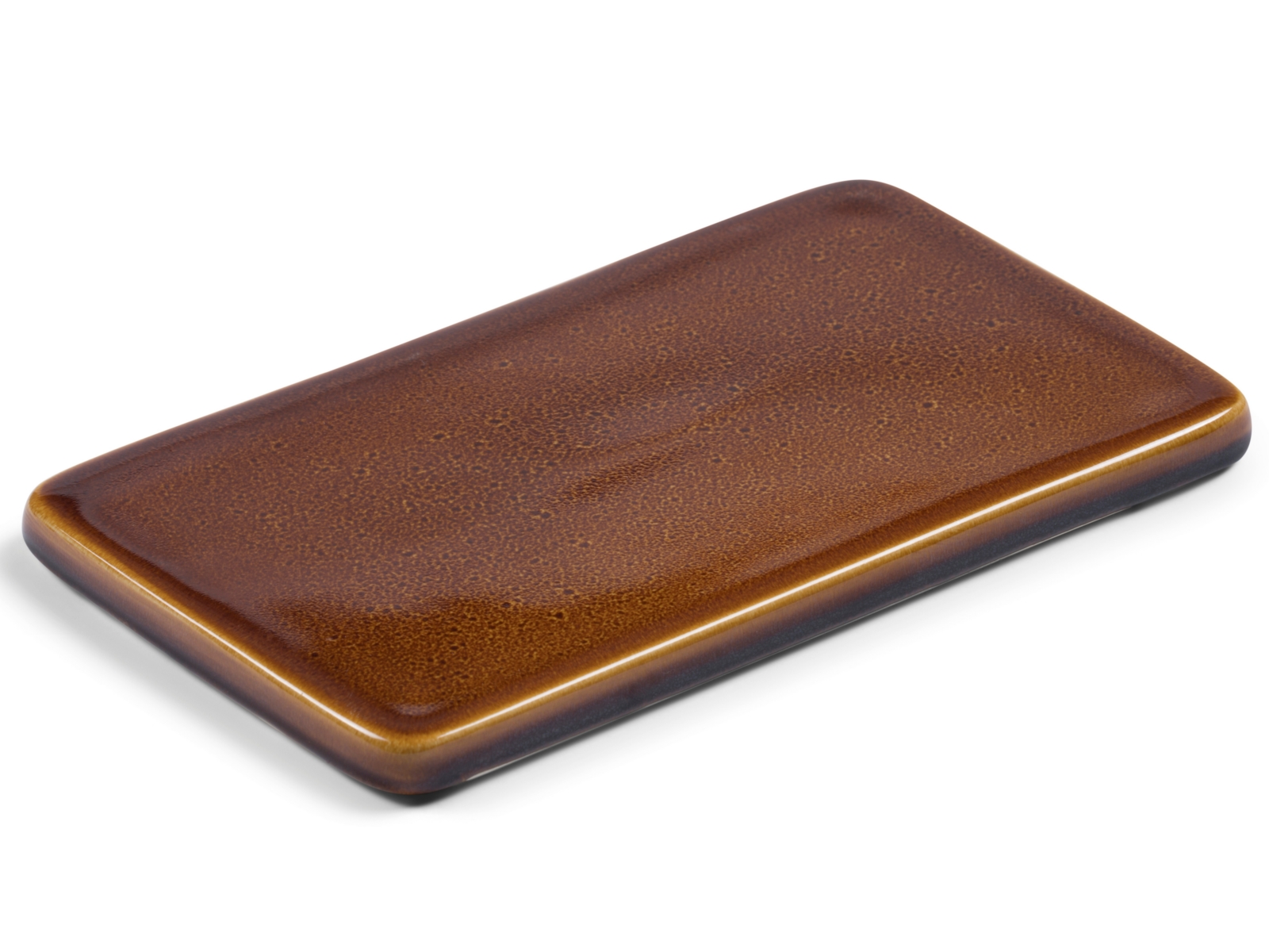 Bitz Side plate amber 22 x 12,8 cm