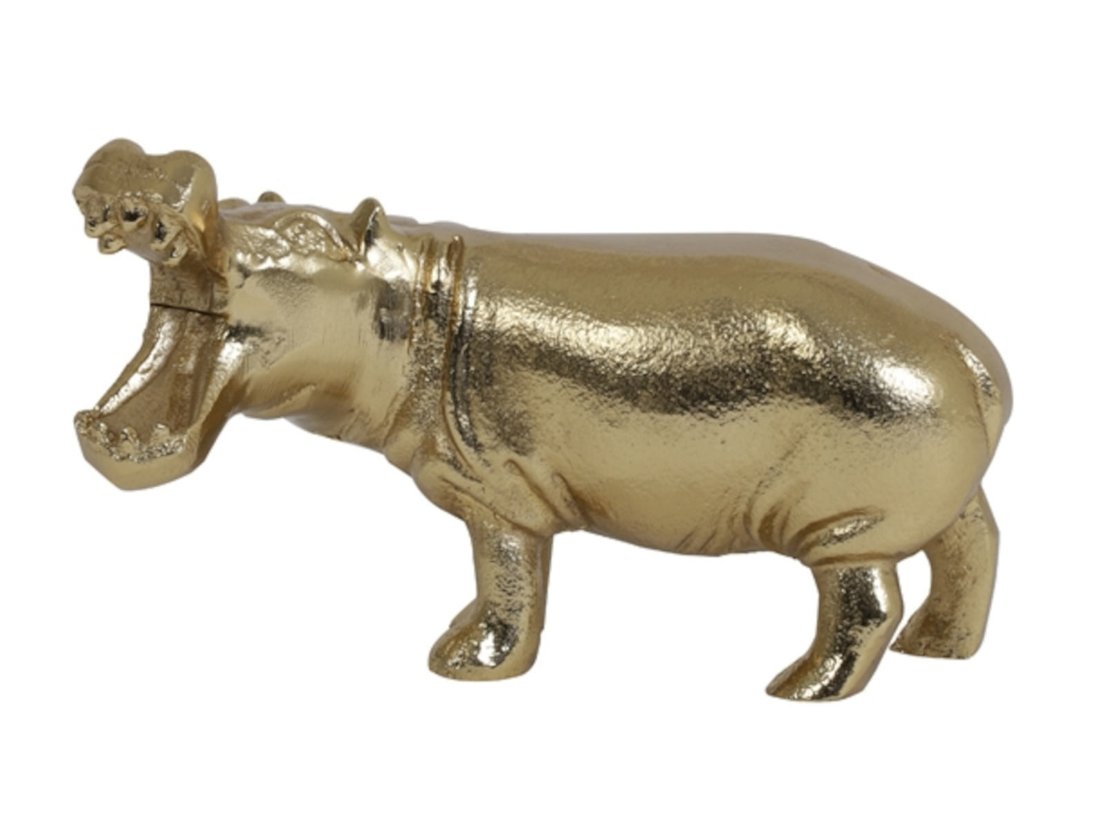 Light &amp; Living HIPPO Ornament gold 24 x 9,5 x 14 cm Freisteller 2