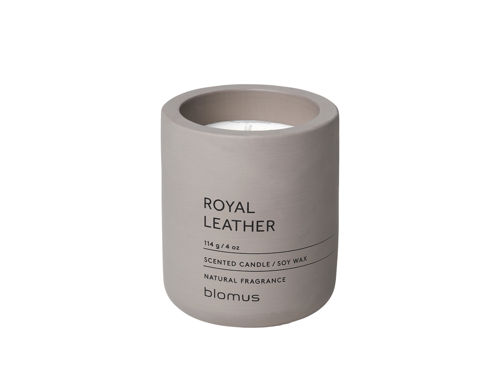 Blomus FRAGA Duftkerze satellite Royal Leather 6,5 cm