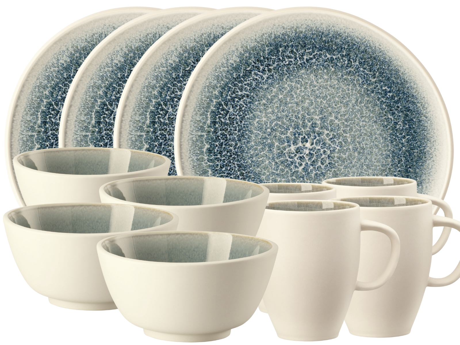 Rosenthal Junto Aquamarine Frühstücksset 12tlg