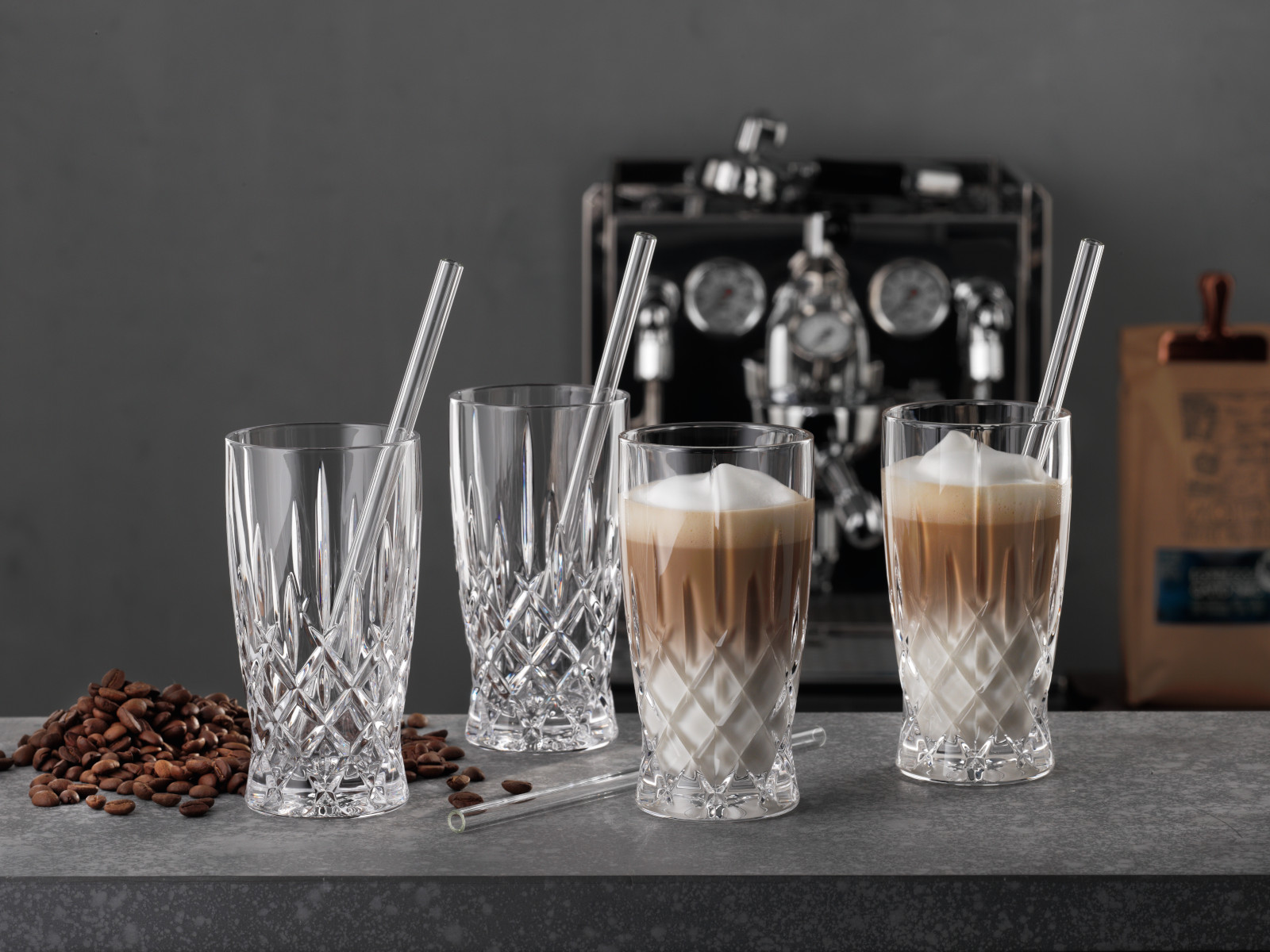 Nachtmann Noblesse Latte Macchiato Set 8 tlg Lifestyle 1