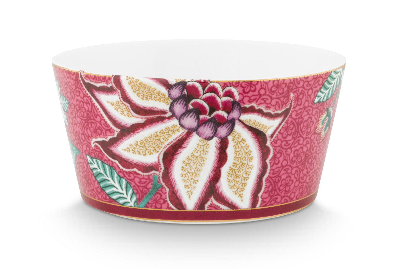 PIP STUDIO Flower Festival Oriental Geschenkset Schalen dark pink 12cm Freisteller