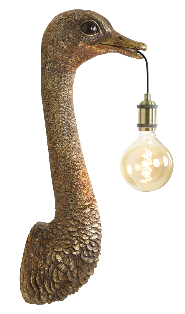 Light & Living Ostrich Wandleuchte antik bronze 25 x 19 x 72 cm