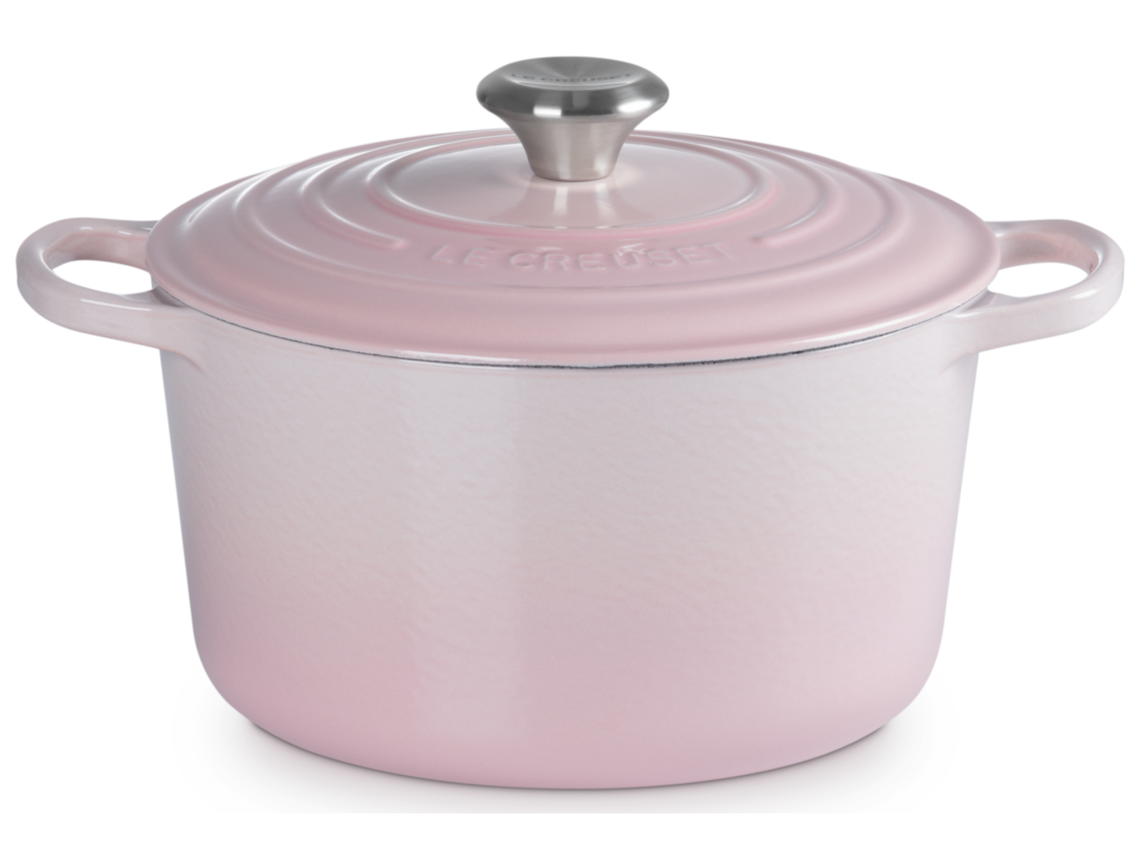 Le Creuset Bräter hoch Signature rund shell pink 24cm