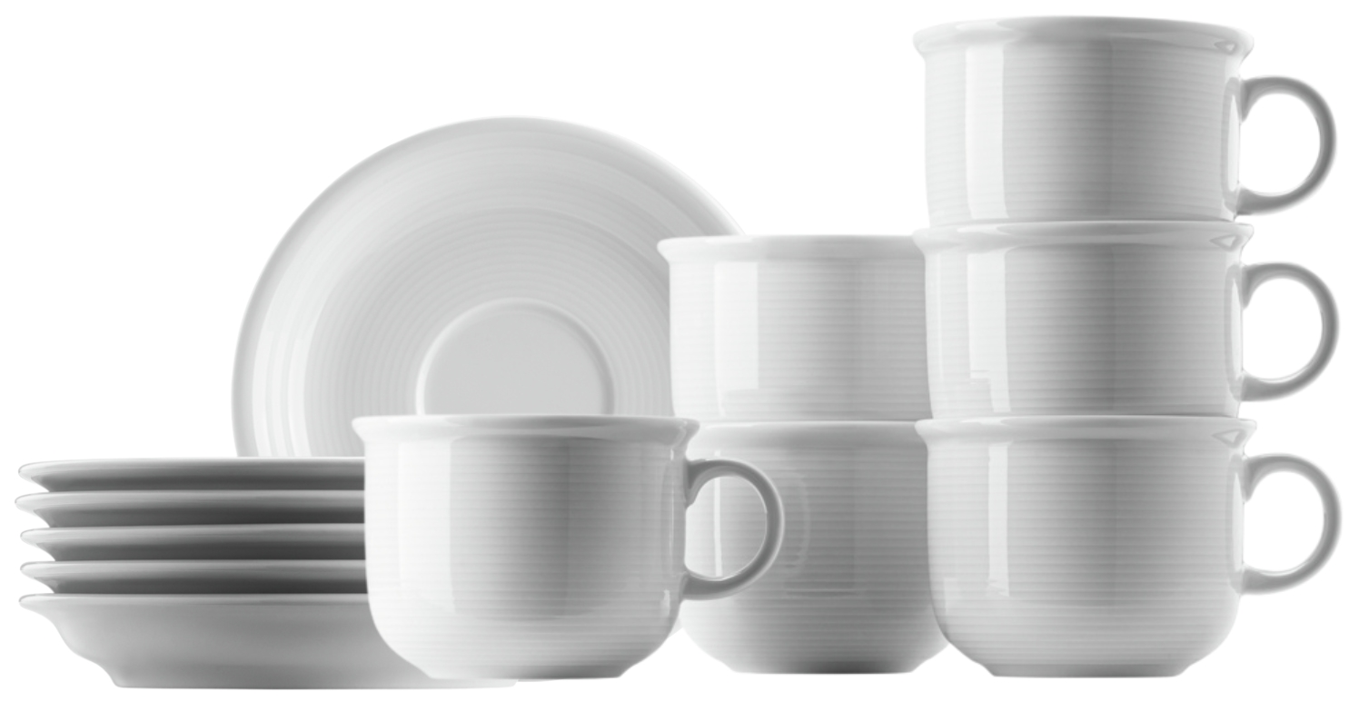 Thomas Trend Weiss Kaffeetasse 2tlg. Set6