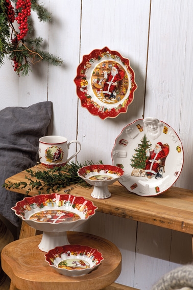 Villeroy & Boch Toy's Fantasy Schale Santa Relief Wunschzettel