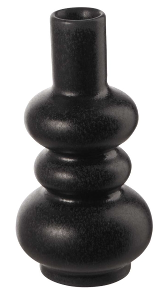 ASA Como Vase black iron 12 cm