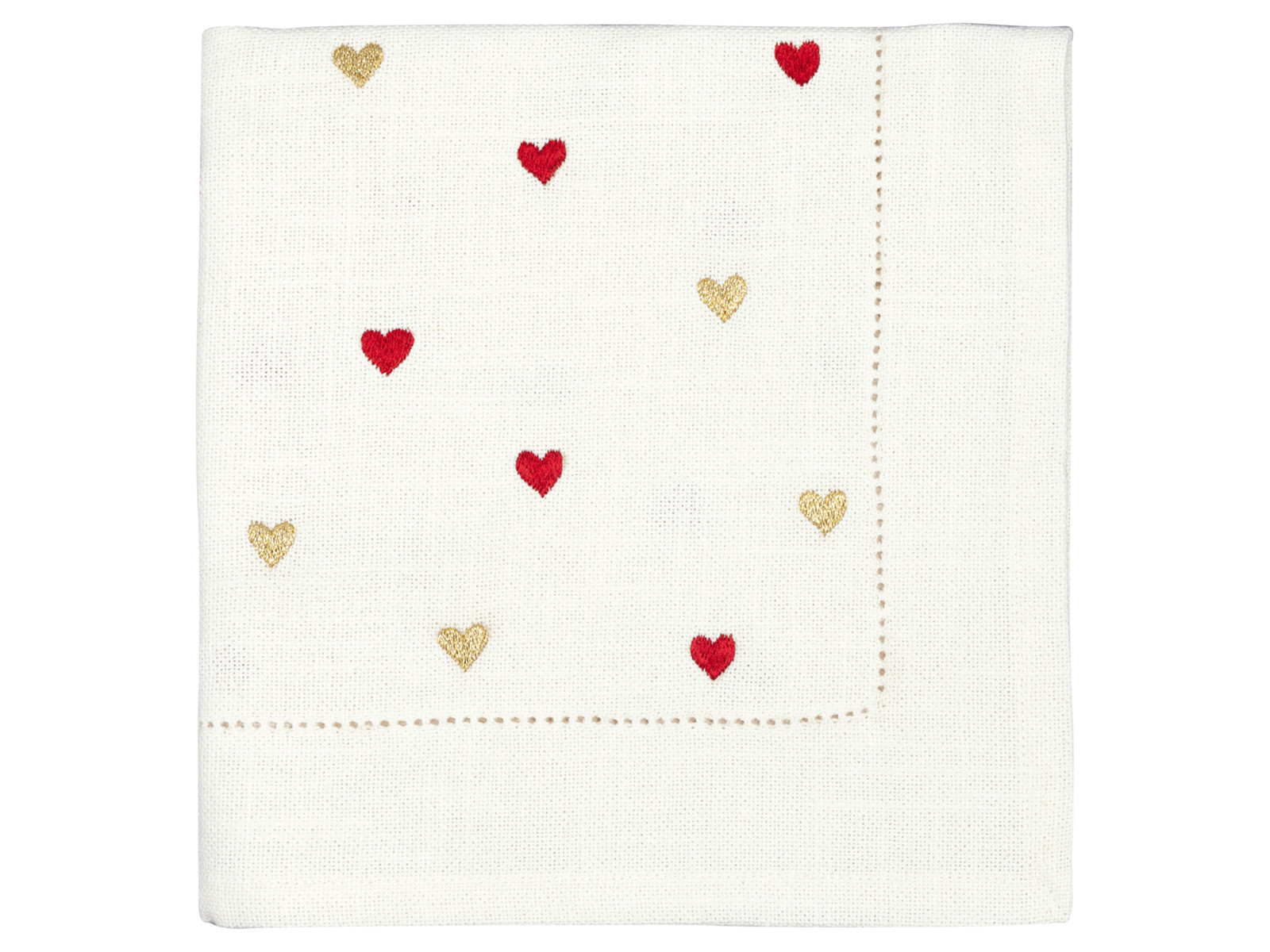 Greengate Grace Stoffserviette bestickt white 70x90cm Freisteller 1