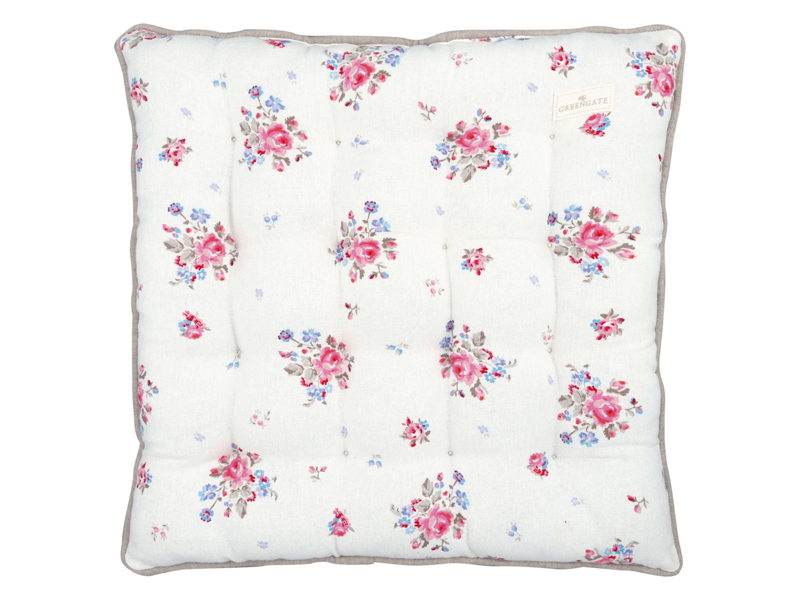 Greengate Elysia Sitzkissen white 40x40cm