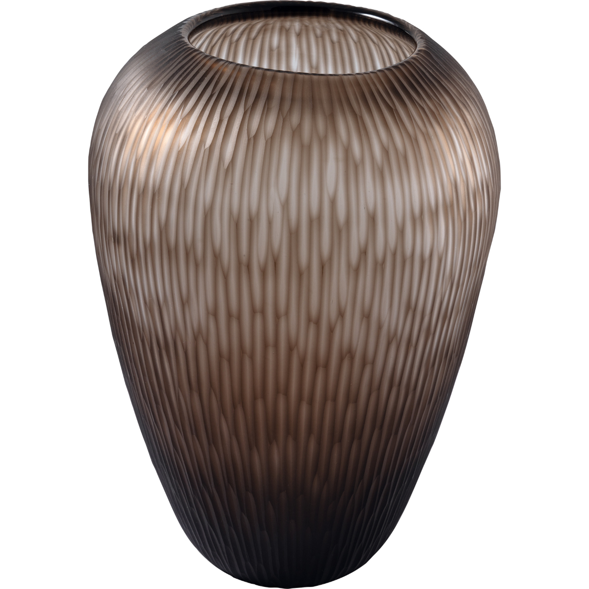 Greengate Cut Vase large brown 23,5x34cm