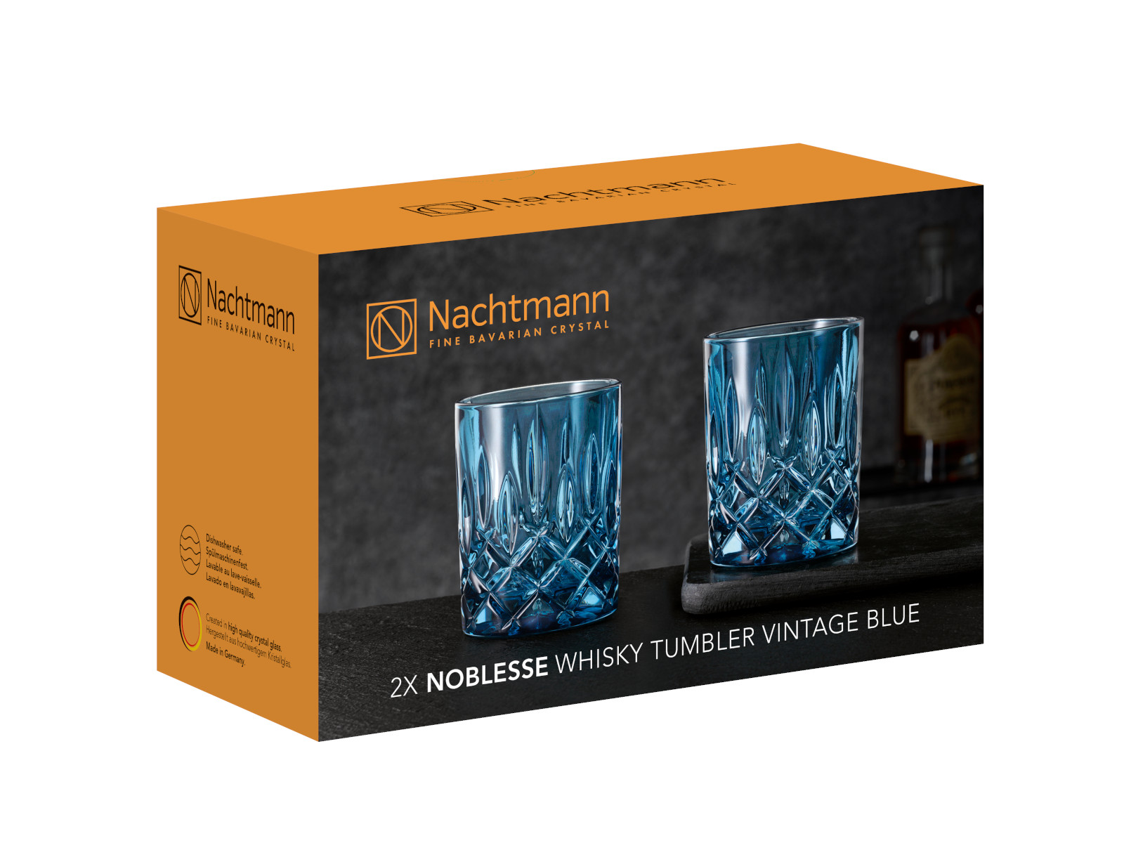 Nachtmann Noblesse Whiskybecher vintage blue Set 2tlg