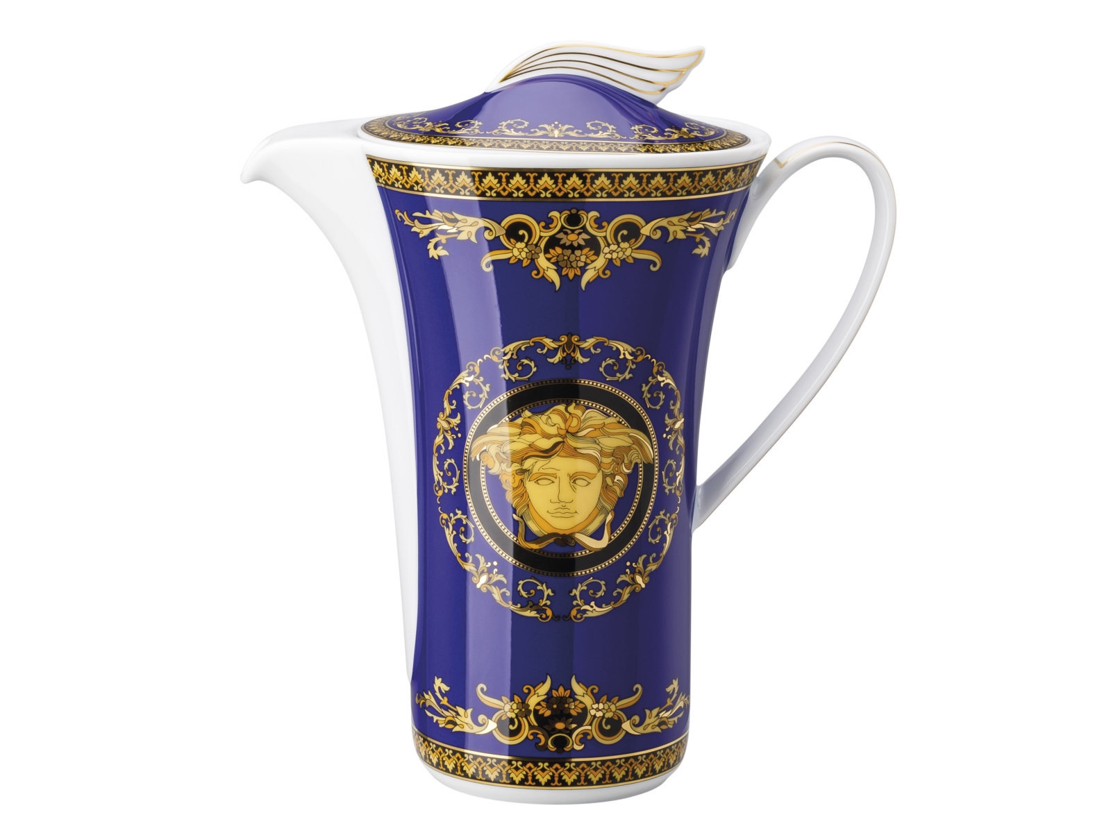 Versace Medusa Ikarus blau Kaffeekanne 6 Pers. 1,2 l