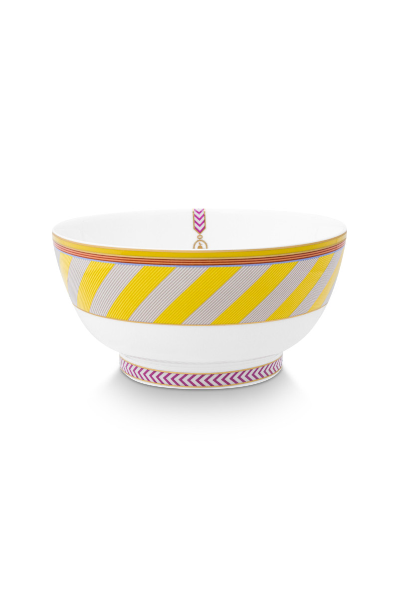 PIP STUDIO Chique Bowl Stripes gelb 18cm