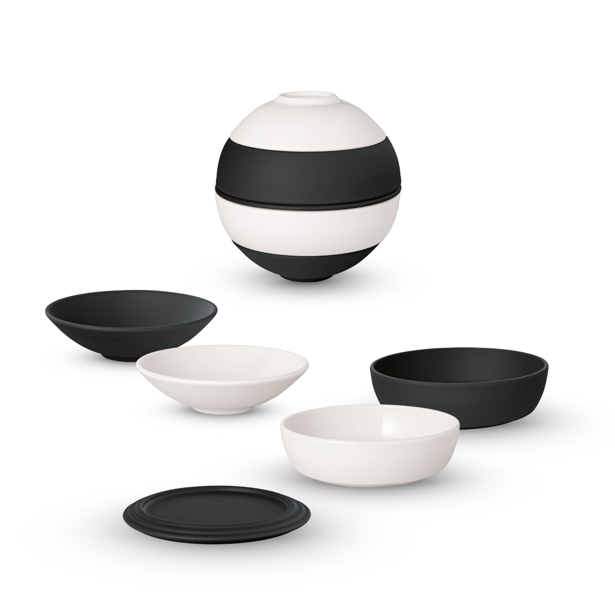 4003686440203 Villeroy &amp; Boch Iconic La petite Boule black &amp; white Ø14cm Freisteller 3