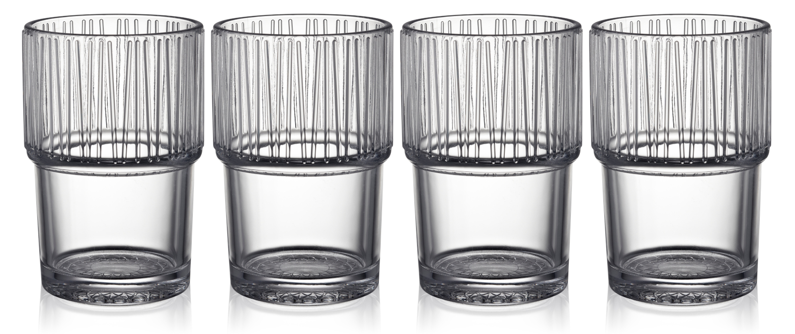 Bitz Kusintha Caféglas klar 380ml  4er Set Freisteller