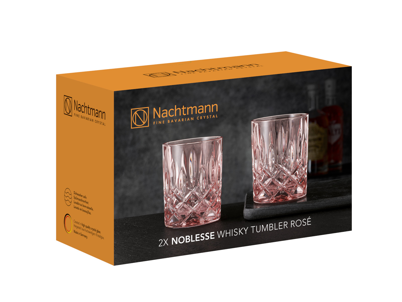 Nachtmann Noblesse Whiskybecher rosé Set 2tlg