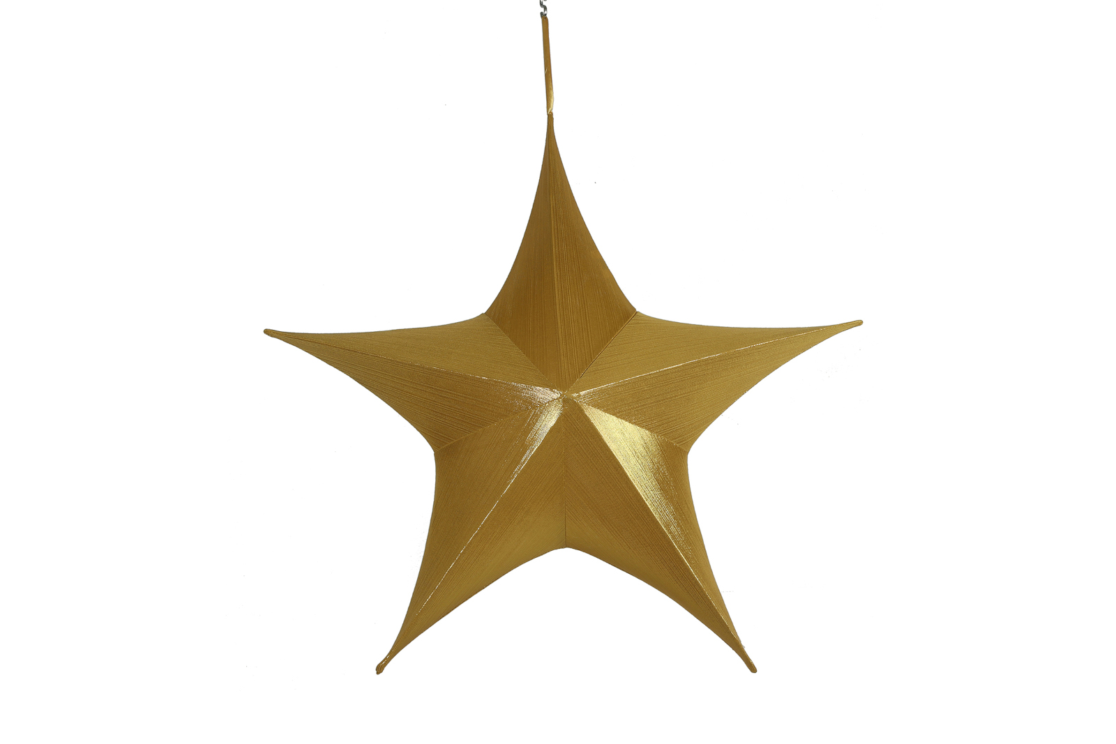 Decostar Weihnachtshänger Stern glänzend Maria M gold 80cm