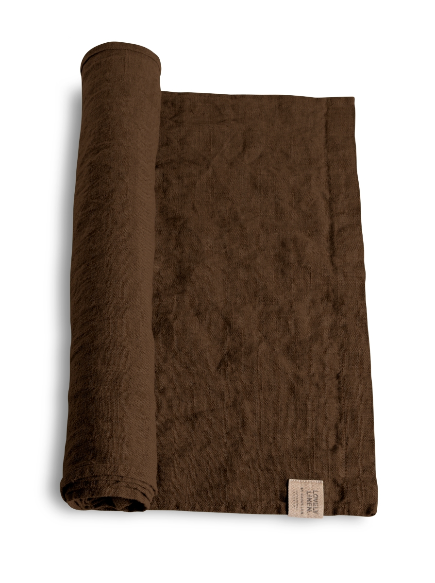 Lovely Linen Lovely Tischläufer Leinen chocolate 47 x 150 cm